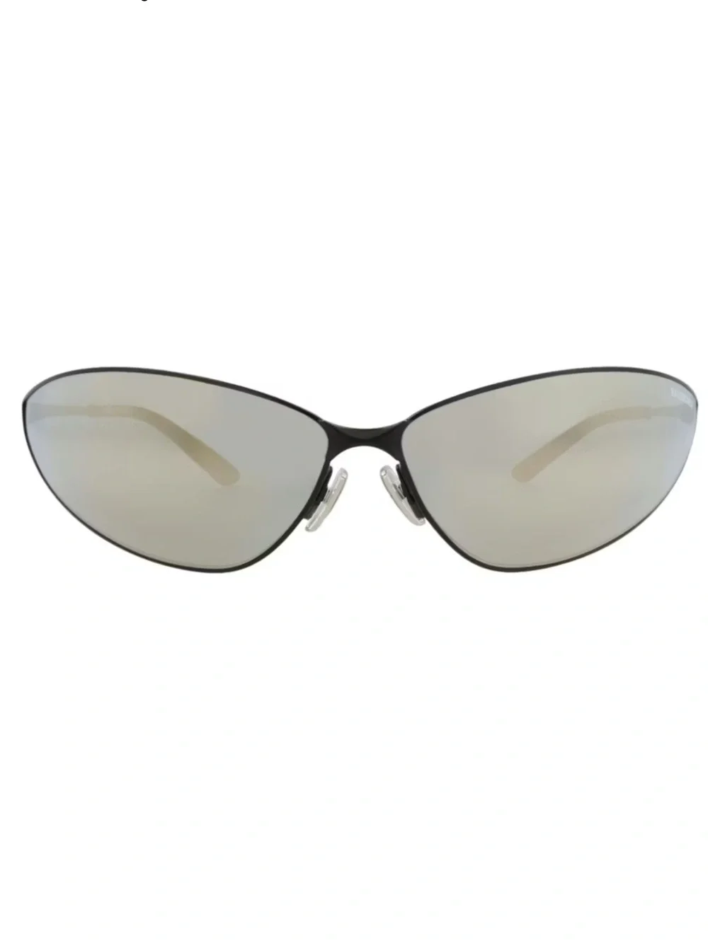 Balenciaga Shield-Frame Metal Sunglasses BB0315S Black